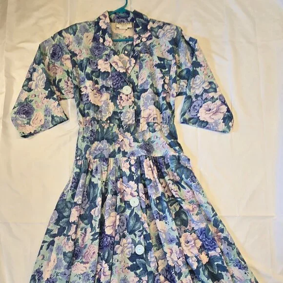 sachin and babi light blue dress Allegra K Women's Tie Neck Dresses Chiffon Long Sleeve Belted Vintage Floral  Dress X-Small Blacks at Amazon Women's Clothing store